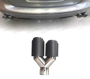 EMBOUT DÉCHAPPEMENT DOUBLE CARBONE GAUCHE LOOK AKRAPOVIC, Verzenden