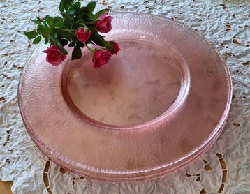 Cristalleria La Perla - Onderbord (6) - Glas - Handgemaakt,