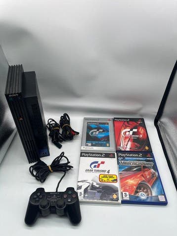 Sony - Playstation 2 (PS2) - Phat Edition - 4 Games Gran, Nieuw