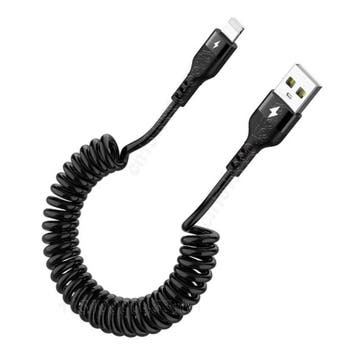Spiraal Oplaadkabel voor iPhone Lightning - 1 meter - 2.4A, Verzenden