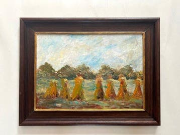 Karel Verelst (1899–1969) - Landschap met korenschoven
