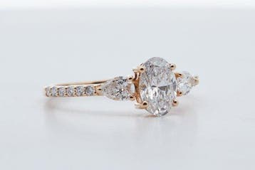 Zonder minimumprijs - Ring - 14 karaat Geel goud - 1.31ct., Nieuw