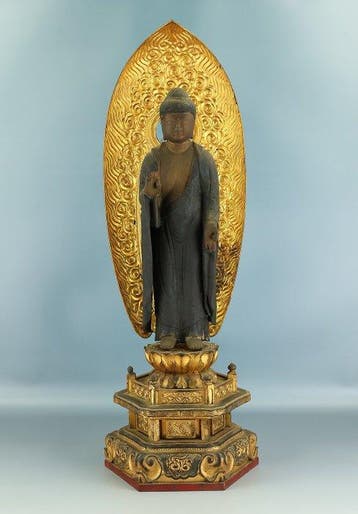 Amida Nyorai  (Amitbha) 68cm Buddhism Gilt Lacquer