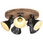 vidaXL Plafondlamp 25 W E27 50x50x25 cm zwart, Verzenden, Nieuw