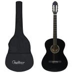 vidaXL Gitaar klassiek beginner met tas 4/4 39 zwart, Verzenden, Nieuw