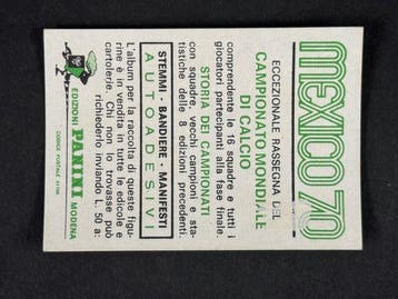 1970 Panini Mexico 70 World Cup, - Mexico: team - 1 Card -, Nieuw