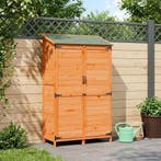 vidaXL Tuin Shed Bruin 106,5 x 56 x 176 cm Bewerkt hout, Verzenden, Nieuw