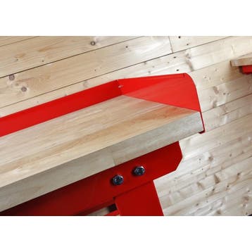 Opzetrand rood 200 cm voor werkbank, Ophalen of Verzenden, Nieuw