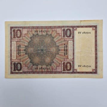 Pays-Bas. - 10 Gulden - 1929 - PL34 (Sans prix de réserve)