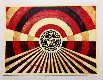 Shepard Fairey (OBEY) (1970) - Tunnel Vision (Gold)