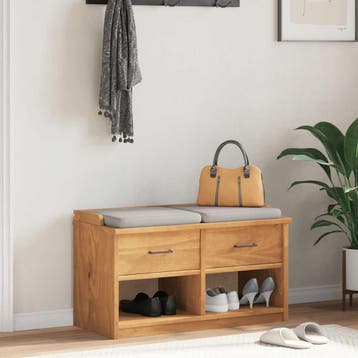 vidaXL Gangbankje SANDNES 87x40x50 cm massief grenenhout, Verzenden, Nieuw