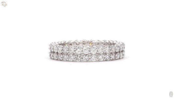 Ring - 14 karaat Witgoud - 1.96ct. tw. Diamant (Natuurlijk), Bijoux, Sacs & Beauté, Bagues
