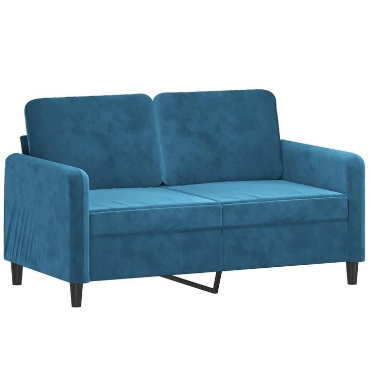 120cm bank fluweel blauw | Retour Deal | Topper voor klei..., Huis en Inrichting, Zetels | Zetels, Minder dan 150 cm, 75 tot 100 cm