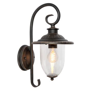 Stal- & Boerderijlampen Elzas Muurlamp Rustiek Bruin, Tuin en Terras, Verzenden, Nieuw