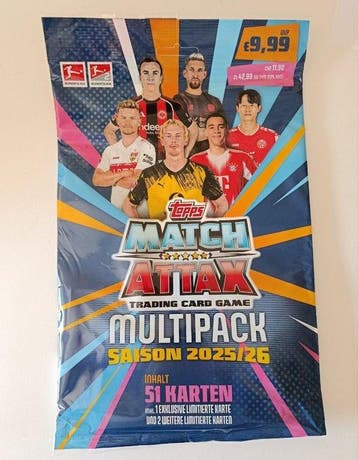 Topps Match Attax 2025/26 - 25 Multipack Booster pack - Near, Nieuw