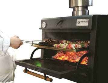 !AANBIEDING! Houtskool grill oven met glazen deur, Ophalen of Verzenden, Nieuw in verpakking, Fornuis, Frituur en Grillen