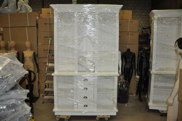 *TIP*  Winkelkast van 150 cm breed in het wit 250 cm hoog, Ophalen of Verzenden