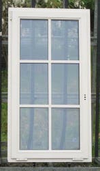 pvc raam , chassis van 80 x 150  creme / kiezelgrijs, Doe-het-zelf en Bouw, 75 tot 150 cm, Kunststof, Raamkozijn, Nieuw