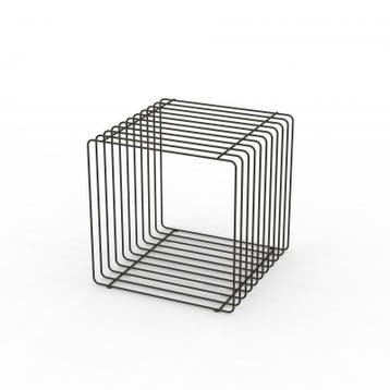*TIP*  Staaldraad podium zwart vierkant 40 cm, Ophalen of Verzenden