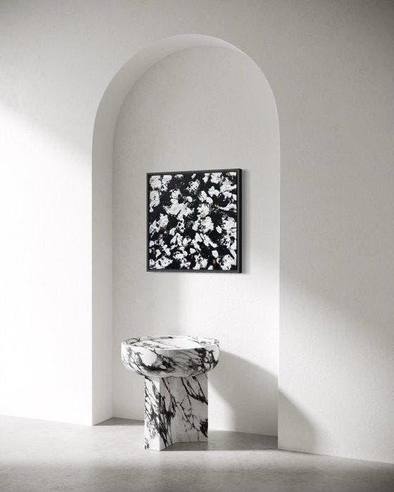 Lidia Südhoff - Pretty Little Garden Serie -black and white-, Antiek en Kunst, Kunst | Schilderijen | Modern