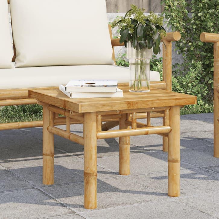 vidaXL Salontafel 45x45x35 cm bamboe, Huis en Inrichting, Tafels | Salontafels, Nieuw, Verzenden