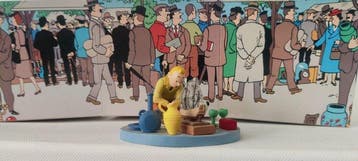 Moulinsart - Tintin - Diorama  Le marché aux puces, Nieuw