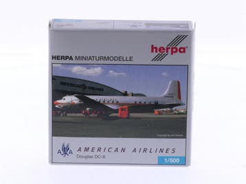 Schaal 1:500 Herpa 506199 Amercian Airlines Douglas DC-6..., Ophalen of Verzenden