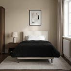vidaXL Winter Duvet Zwart 155 x 220 cm Microvezel en Teddy, Verzenden, Nieuw