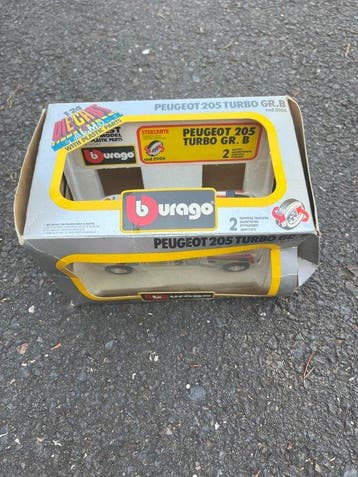 Bburago - Speelgoedauto Peugeot 205 Turbo Gr.B - 1980-1990 -, Nieuw