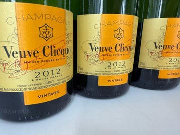 2012 Veuve Clicquot, Vintage - Champagne - 6 Bouteilles, Collections