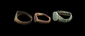 Viking periode Brons Versierde Ringen - 21 mm (Zonder