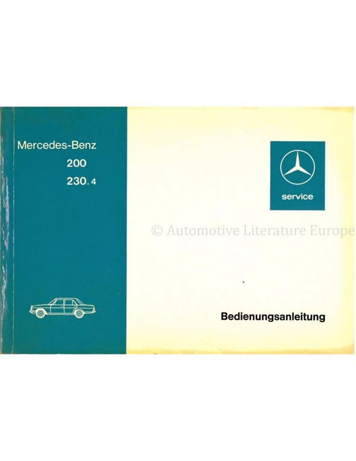 1974 MERCEDES BENZ E KLASSE INSTRUCTIEBOEKJE DUITS, Auto diversen, Handleidingen en Instructieboekjes, Ophalen of Verzenden
