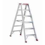 Altrex dubbele trapladder Sierra 2×6 treden, Nieuw, Trap, Minder dan 2 meter