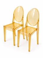 Kartell - Philippe Starck - Chaise (2) - Chaise Louis Ghost, Antiek en Kunst