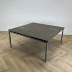 verstelbare vergadertafel 160x160 cm,  bruin - grijs, Gebruikt, Bureau
