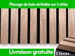 Panneaux muraux acoustiques 3 faces - noyer clair, Verzenden