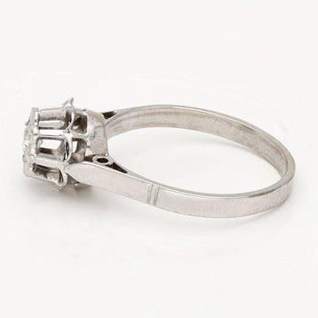 Ring - 18 karaat Witgoud Diamant (Natuurlijk), Bijoux, Sacs & Beauté