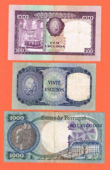 Portugal. - 6 Banknotes Escudos - 1951/1980 (Sans prix de, Timbres & Monnaies, Billets de banque | Europe | Billets non-euro