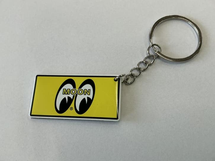 moon eyes yellow  Auto Kentekenplaat Sleutelhanger, Verzamelen, Sleutelhangers, Nieuw, Ophalen of Verzenden