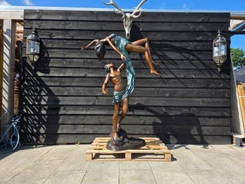 Statue, XXL Bronze Dancing Couple - 175.5 cm - Bronze - 2026