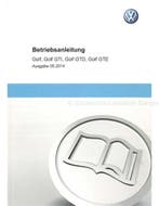 2014 VOLKSWAGEN GOLF INSTRUCTIEBOEKJE DUITS, Autos : Divers, Modes d'emploi & Notices d'utilisation
