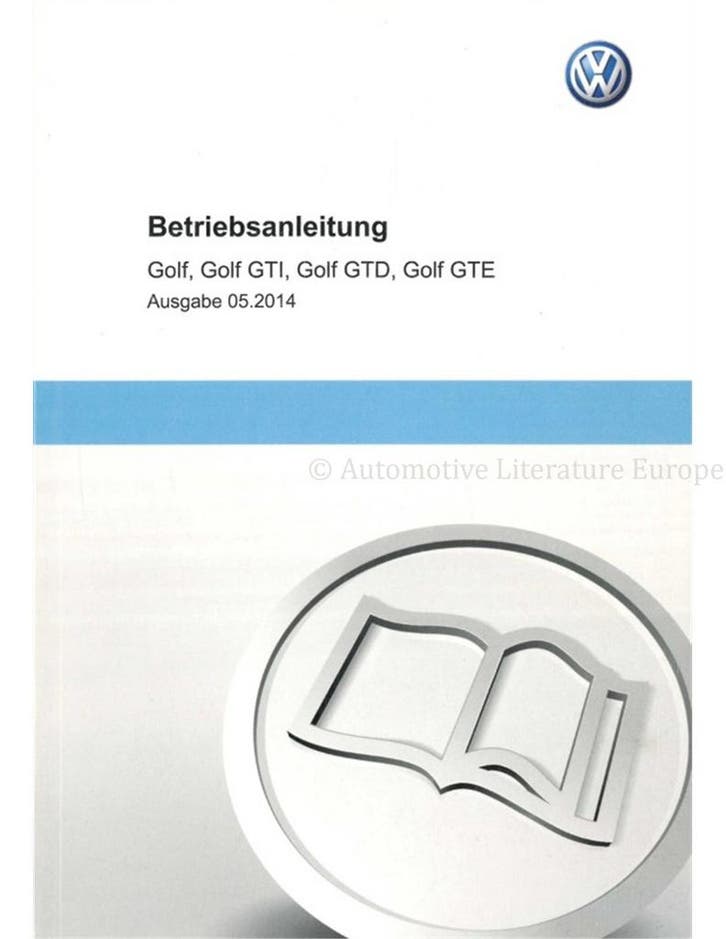 2014 VOLKSWAGEN GOLF INSTRUCTIEBOEKJE DUITS, Auto diversen, Handleidingen en Instructieboekjes