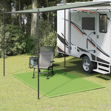 vidaXL Tenttapijt 250x300 cm HDPE lichtgroen, Verzenden, Nieuw