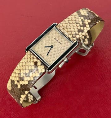 Cartier - Tank Solo Python - W5200021 - Unisex - 2010-2020, Nieuw