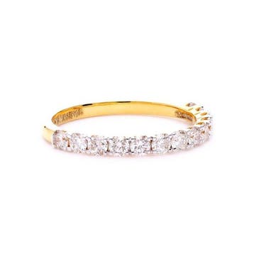 Ring - 18 karaat Geel goud - 0.69ct. tw. Diamant, Nieuw