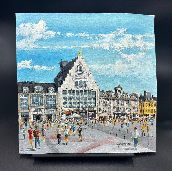 Martín Rodríguez Río (1963) - 2 oil paintings - Gran Plaza, Antiquités & Art, Art | Peinture | Moderne
