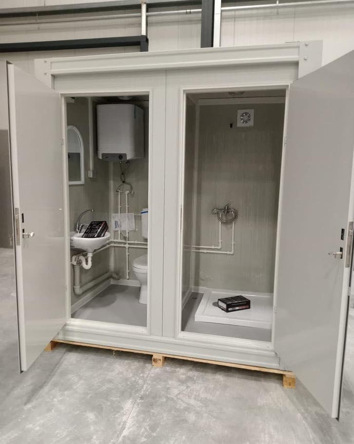 mobiele douche en toilet container sanitair unit mobiele wc, Doe-het-zelf en Bouw, Sanitair, Nieuw, Douche, Ophalen of Verzenden