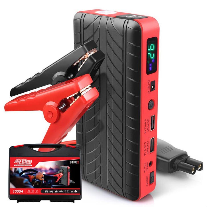Strex 12V Jumpstarter voor Auto - 1000A / 18.000 mAh -, Autos : Divers, Démarreurs de saut, Envoi