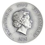 Niue. 5 Dollars 2020 2 oz $5 NZD Niue Silver The Battle God