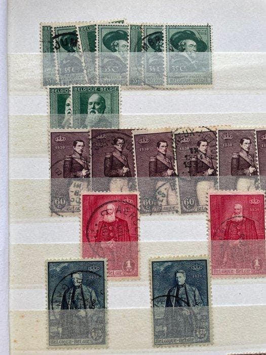 België - Album van België, afstempelen, mooie gecentreerde, Timbres & Monnaies, Timbres | Europe | Belgique
